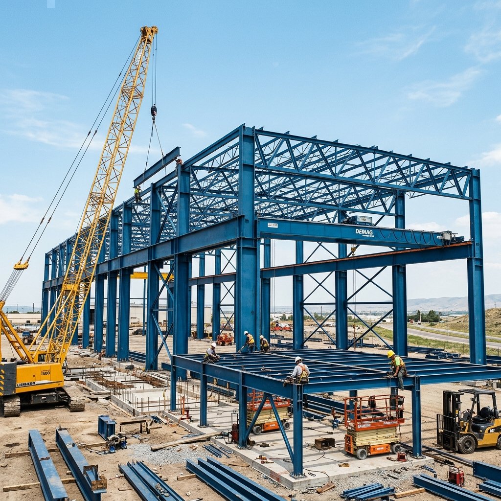 Industrial Steel Truss Warehouse Shed